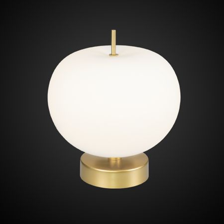Lampa stołowa Apple - kolor biały, złoty - LA058/T