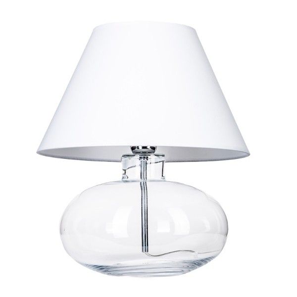 Lampa stołowa Bergen - kolor biały, transparentny - L007071111
