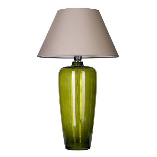 Lampa stołowa Bilbao - kolor beżowy, Szary, Zielony - L019811206