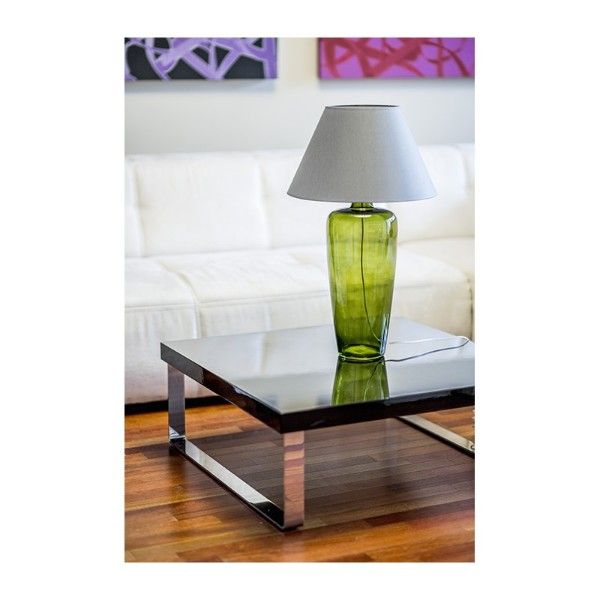 Lampa stołowa Bilbao - kolor beżowy, Szary, Zielony - L019811206
