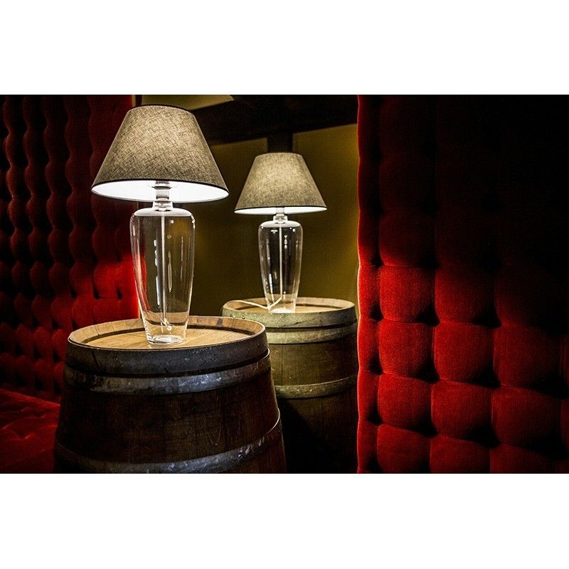 Lampa stołowa Bilbao - kolor biały, Fioletowy - L019711215