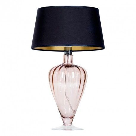 Lampa stołowa Bristol - kolor miedź, transparentny, złoty, Czarny - L046411514