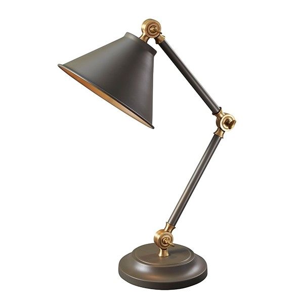 oliwkowa lampa biurkowa do biura lub kancelarii