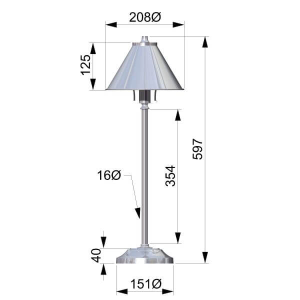 Lampa stołowa Cannes - kolor miedź - PV/SL CPR