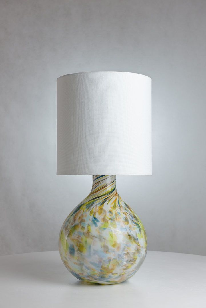 Lampa stołowa Cętki - kolor biały, żółty, Niebieski, Zielony - LGH0585