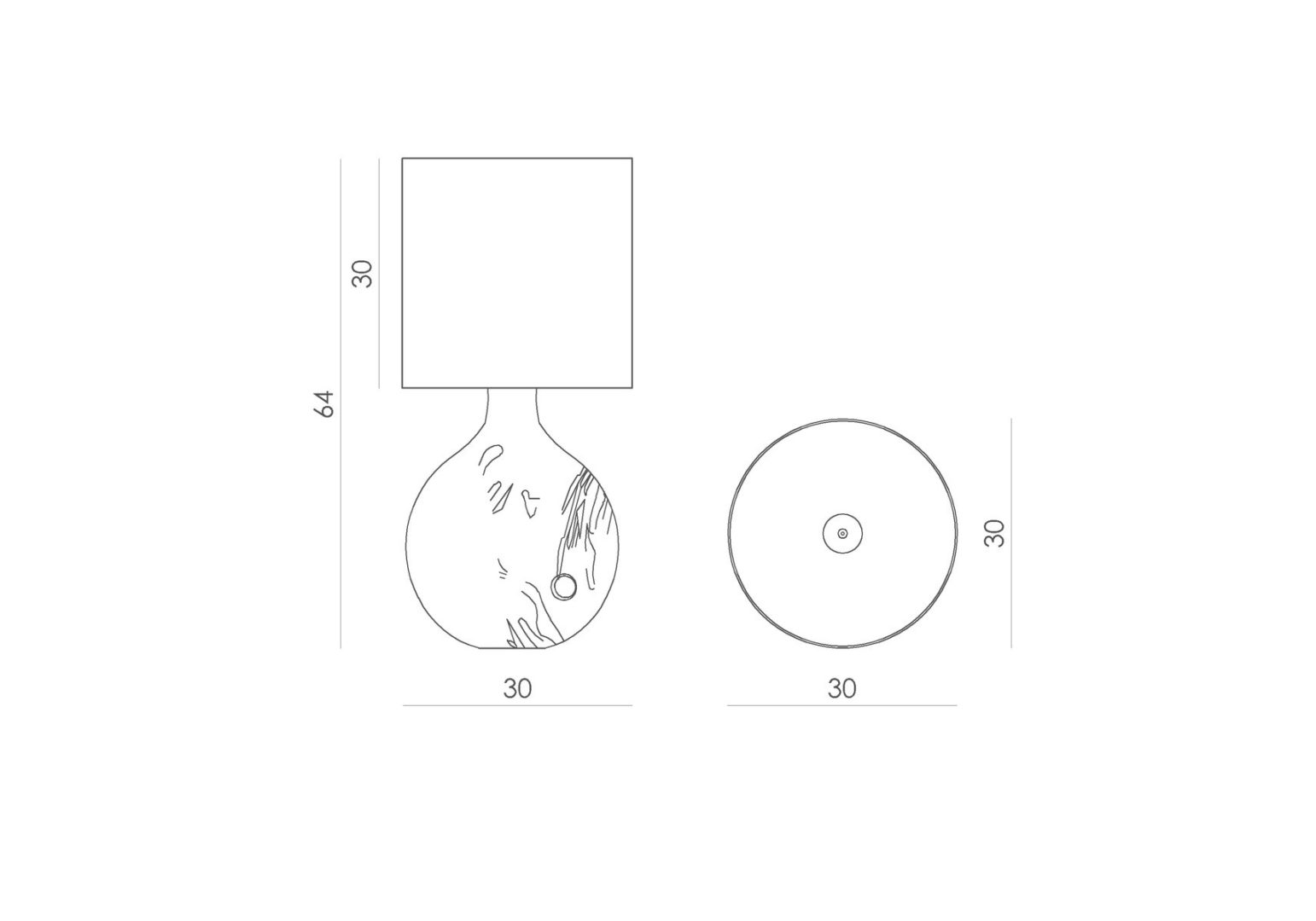 Lampa stołowa Cętki - kolor biały, żółty, Niebieski, Zielony - LGH0585