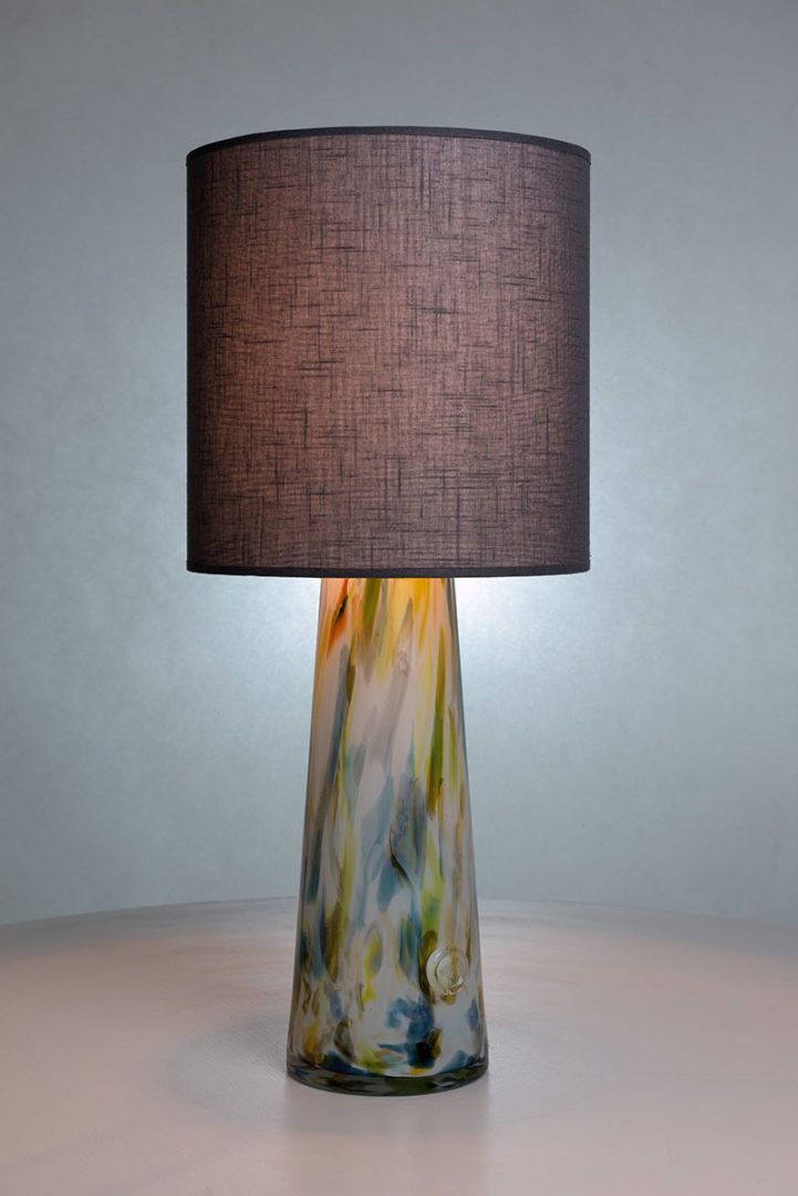 Lampa stołowa Cętki - kolor żółty, Niebieski, Szary, Zielony - LGH0582