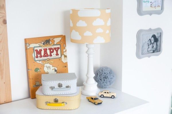 Lampa stołowa Chmurki - kolor żółty - CHMURKI MUSTARD TB