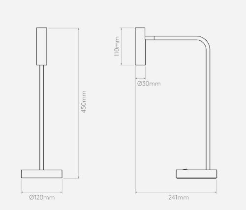 Lampa stołowa Enna - kolor biały - 1058005