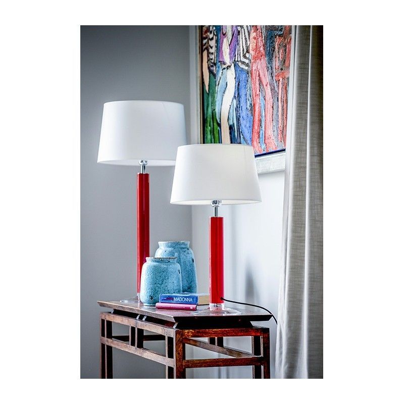 Lampa stołowa Fjord - kolor biały, Czerwony - L207365228