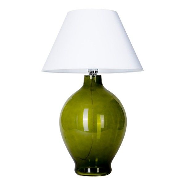 Lampa stołowa Genova - kolor biały, Zielony - L011011215