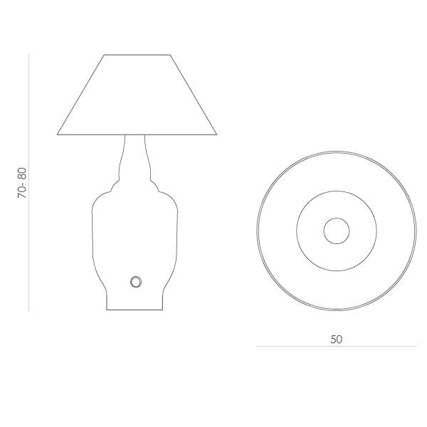 Lampa stołowa Glass - LGH0180