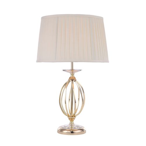 elegancka lampa stołowa glamour ze złota podstawą
