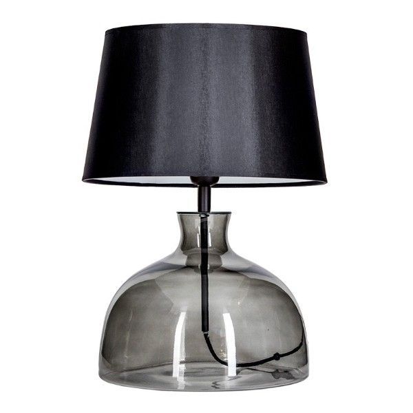 Lampa stołowa Haga - kolor biały, transparentny, Czarny, Szary - L212171249