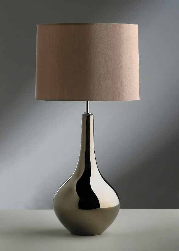 Lampa stołowa Job - kolor brązowy, srebrny - JOB/TL
