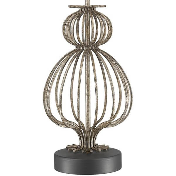 Lampa stołowa Lafitte - kolor biały, srebrny - GN/LAFITTE/TL SV