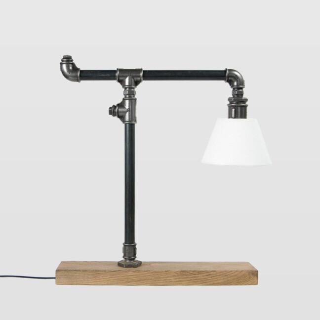 lampka stalowa z rurek - industrialna nowoczesna
