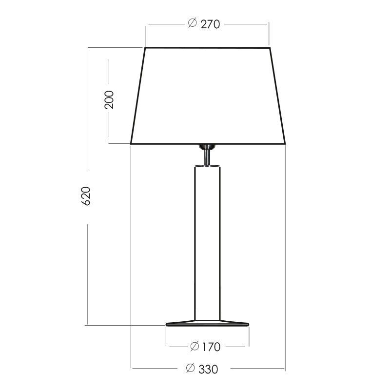Lampa stołowa Little Fjord - kolor biały, Czarny - L054265217