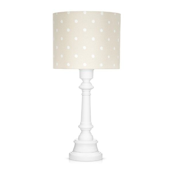 Lampa stołowa Lovely Dots - kolor beżowy - LOVELY DOTS BEIGE TB