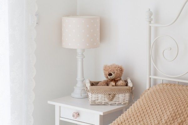 Lampa stołowa Lovely Dots - kolor beżowy - LOVELY DOTS BEIGE TB