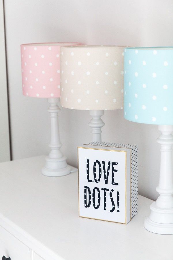 Lampa stołowa Lovely Dots - kolor różowy - LOVELY DOTS PINK TB