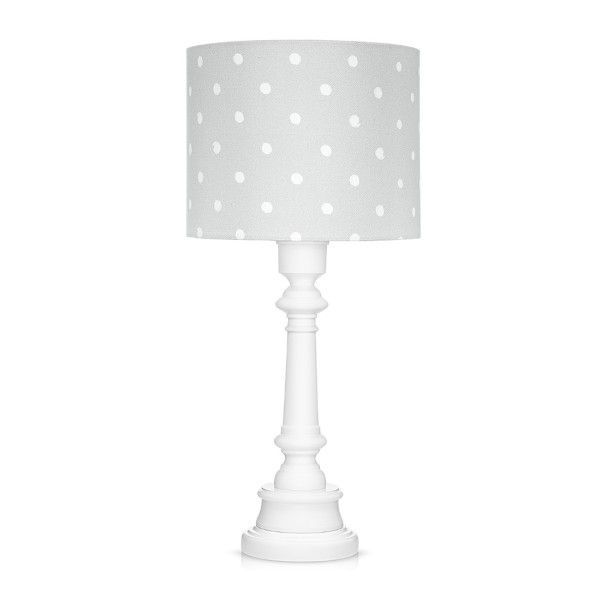 Lampa stołowa Lovely Dots - kolor Szary - LOVELY DOTS GREY TB
