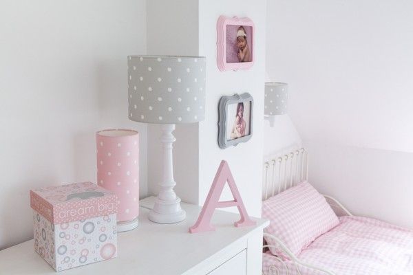 Lampa stołowa Lovely Dots - kolor Szary - LOVELY DOTS GREY TB