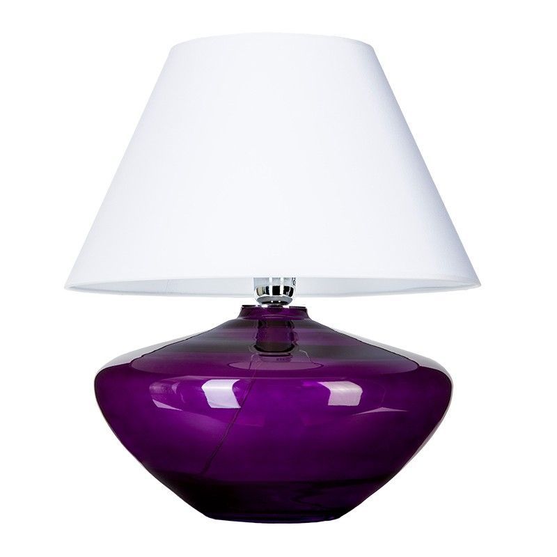 Lampa stołowa Madrid - kolor biały, Fioletowy - L008711215