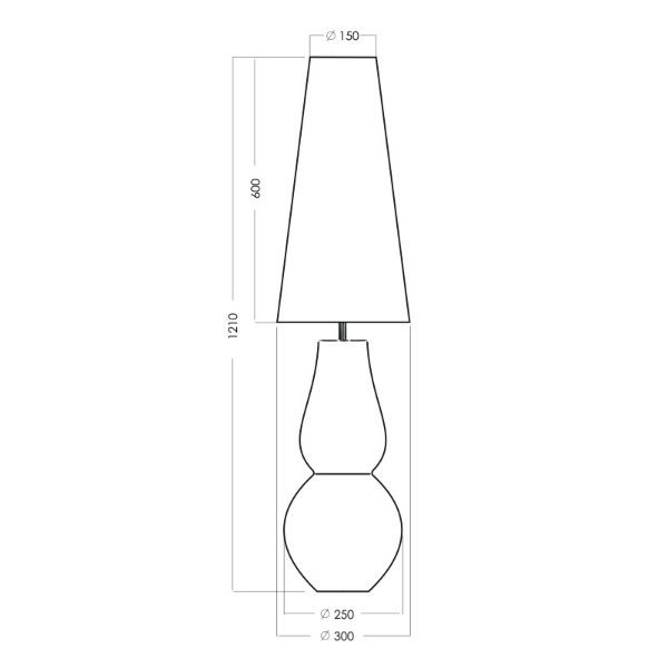 Lampa stołowa Milano - kolor biały - L201081803