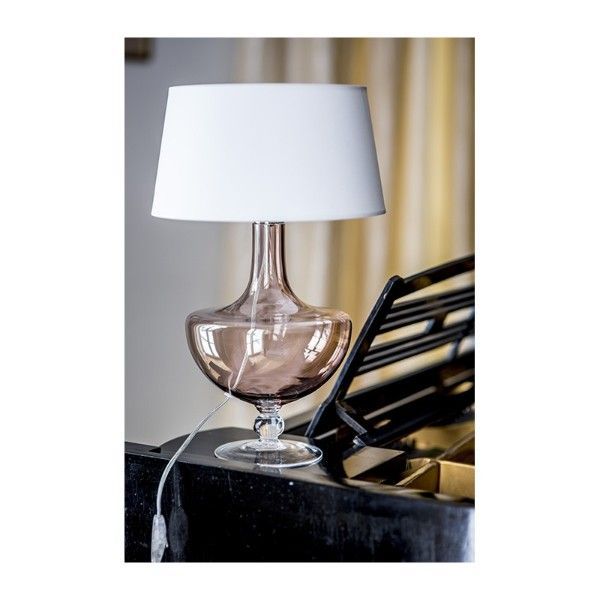 Lampa stołowa Oxford - kolor miedź, transparentny, Czarny - L048411502