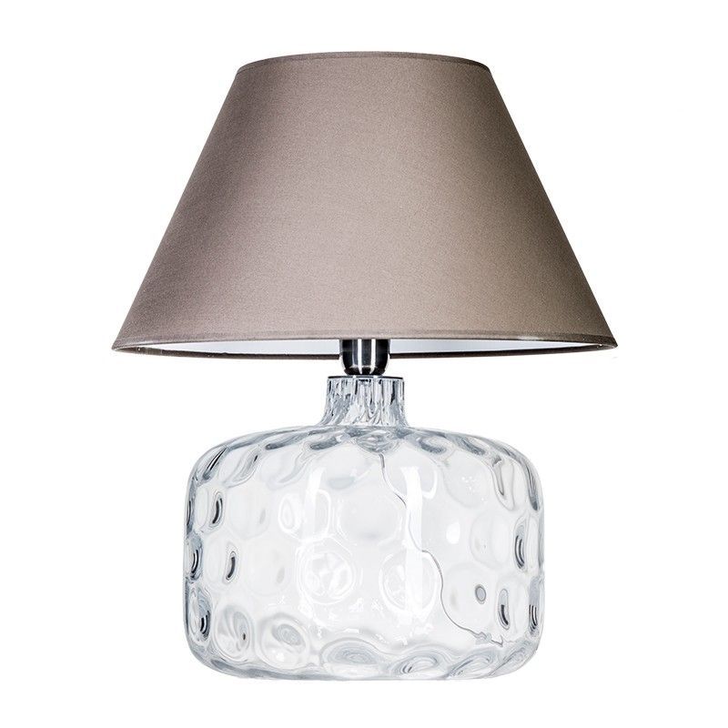 Lampa stołowa Paris - kolor beżowy, transparentny - L002011206