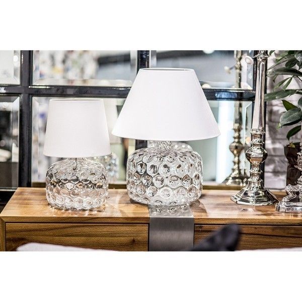 Lampa stołowa Paris - kolor ecru, transparentny - L002011211