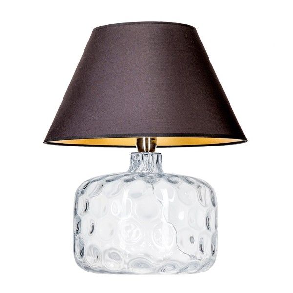 Lampa stołowa Paris - kolor transparentny, złoty, Czarny - L002011214