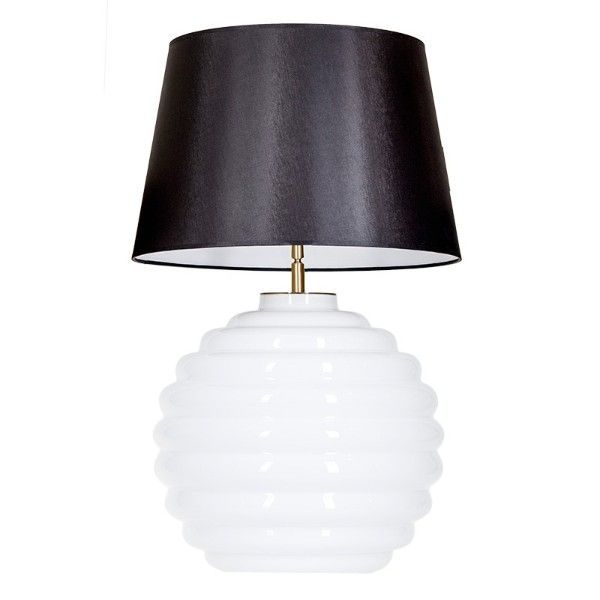 Lampa stołowa Saint Tropez - kolor biały, Czarny - L215922229