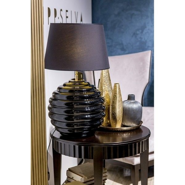 Lampa stołowa Saint Tropez - kolor złoty, Czarny - L215222240