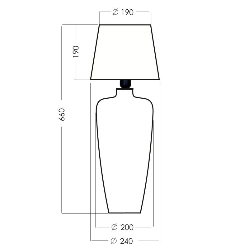 Lampa stołowa Sevilla - kolor Czarny, Czerwony - L009092105