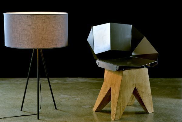 Lampa stołowa Simple - kolor Szary - LGH0510