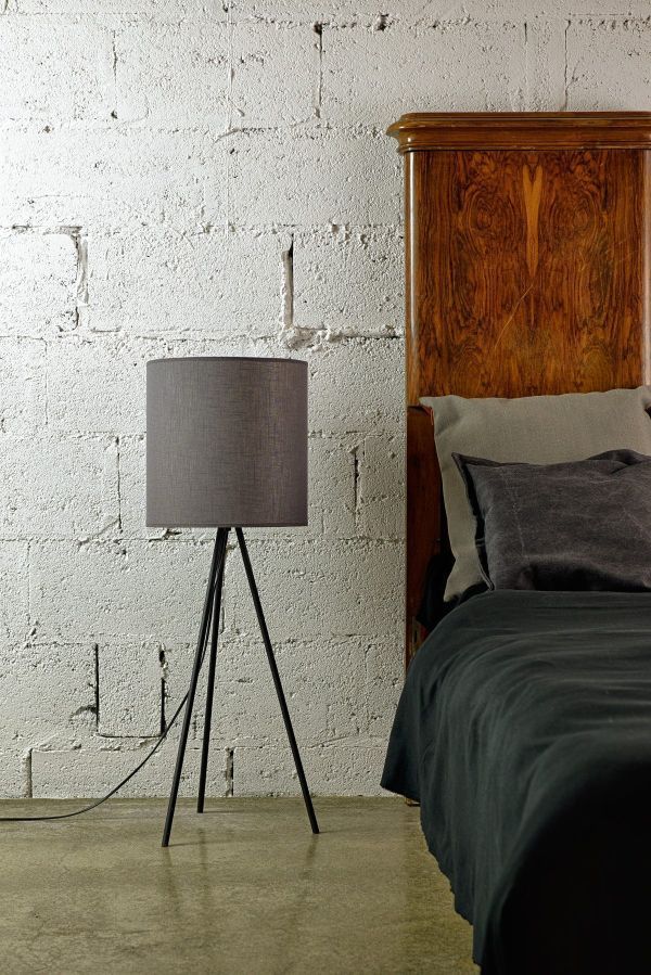 Lampa stołowa Simple - kolor Szary - LGH0512