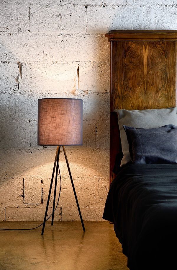 Lampa stołowa Simple - kolor Szary - LGH0512