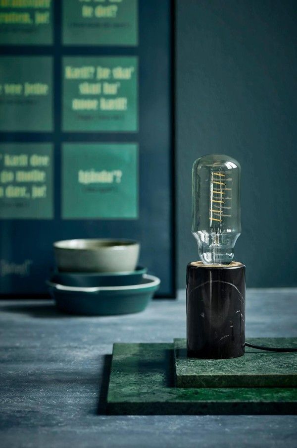 Lampa stołowa Siv - kolor Czarny - 45875003