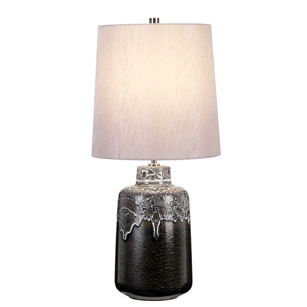 Lampa stołowa Woolwich - kolor srebrny, Szary - WOOLWICH/TL