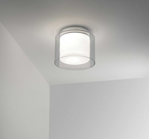 lampa w lampie - sufitowa szklana