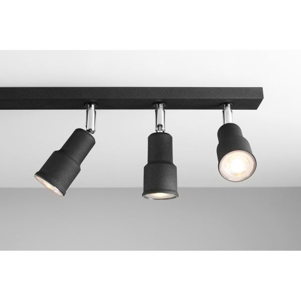 Lampa sufitowa Aspo - kolor Czarny - 986PL/K1