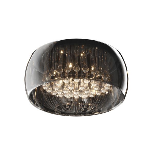 Lampa sufitowa Crystal - kolor Szary - C0076-06X-F4FZ