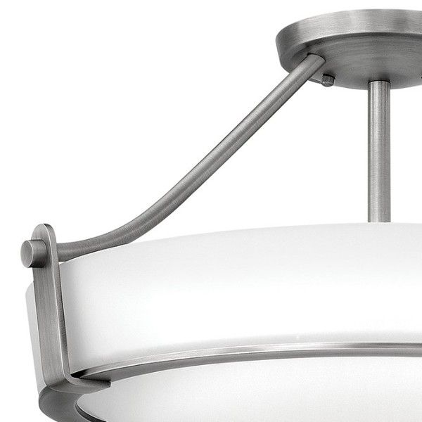 Lampa sufitowa Hathaway - kolor biały, srebrny - HK/HATHAWAY/SFMN