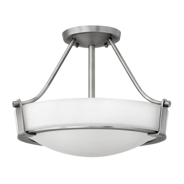 Lampa sufitowa Hathaway - kolor biały, srebrny - HK/HATHAWAY/SFSN