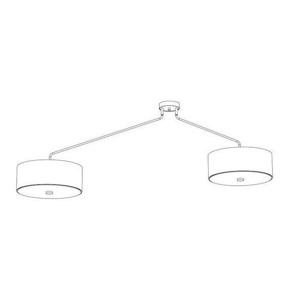 Lampa sufitowa Hawk - kolor Szary - 6541