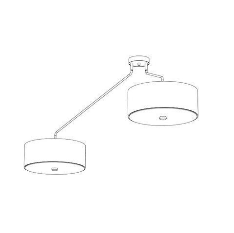 Lampa sufitowa Hawk - kolor Szary - 6541