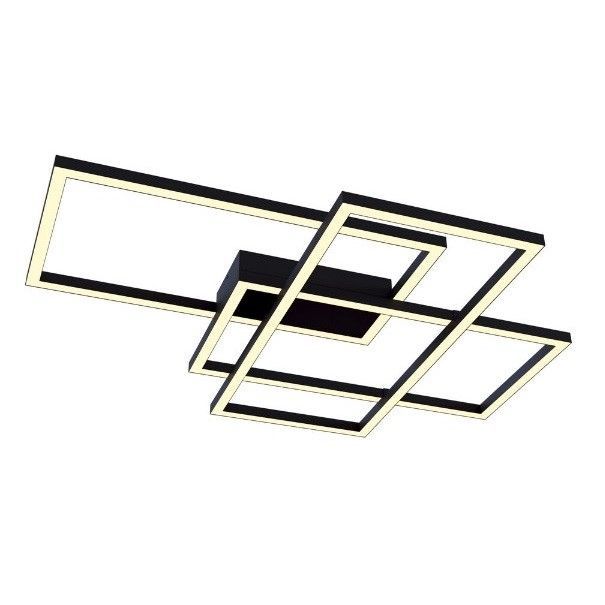 lampa sufitowa geometryczne panele led czarna
