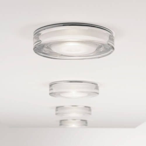 Lampa sufitowa Vancouver - kolor srebrny, transparentny - 1229003